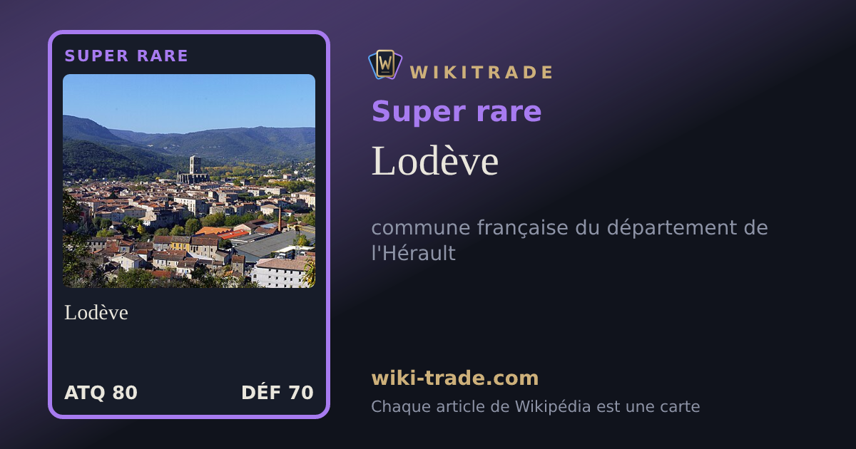 Lodève — carte Super rare