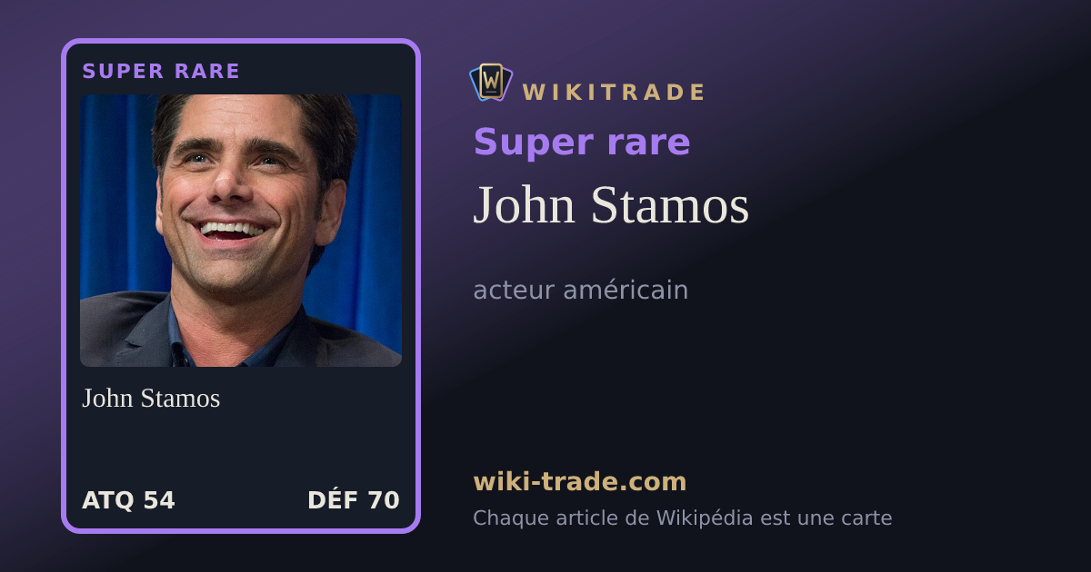 John Stamos — carte Super rare