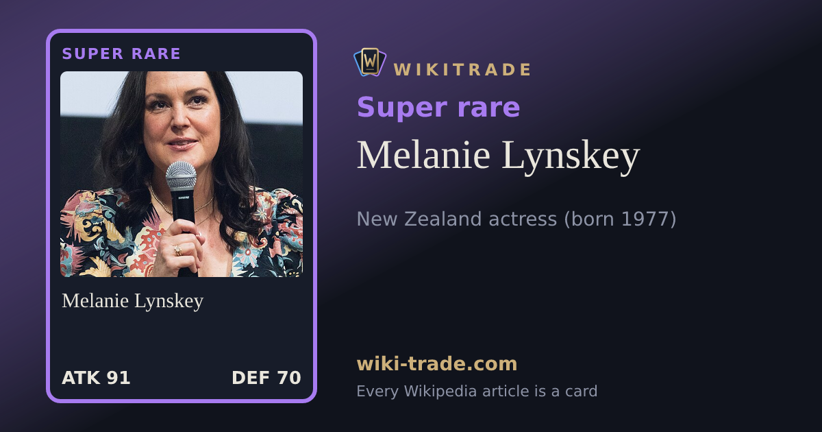 Melanie Lynskey — Super rare card