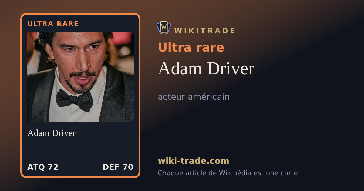 Adam Driver — carte Ultra rare