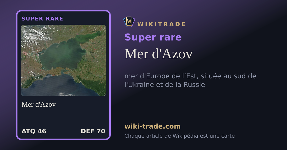Mer d'Azov — carte Super rare