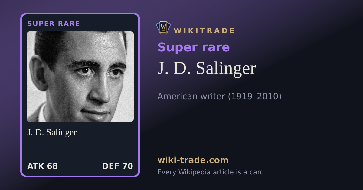 J. D. Salinger — Super rare card
