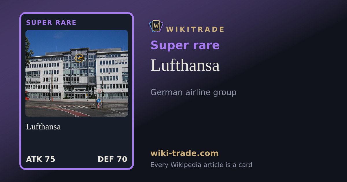 Lufthansa — Super rare card