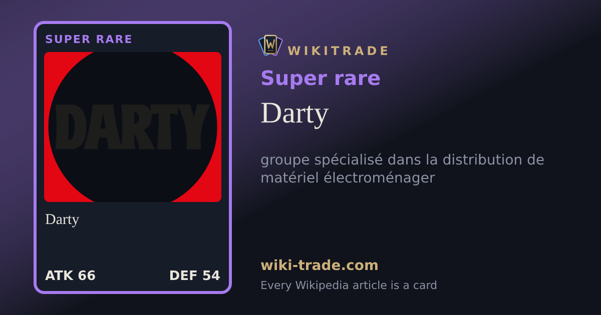 Darty — Super rare card