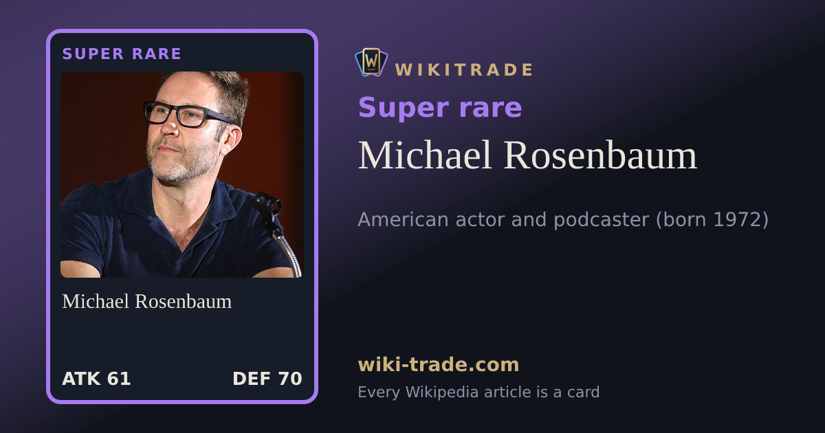 Michael Rosenbaum — Super rare card