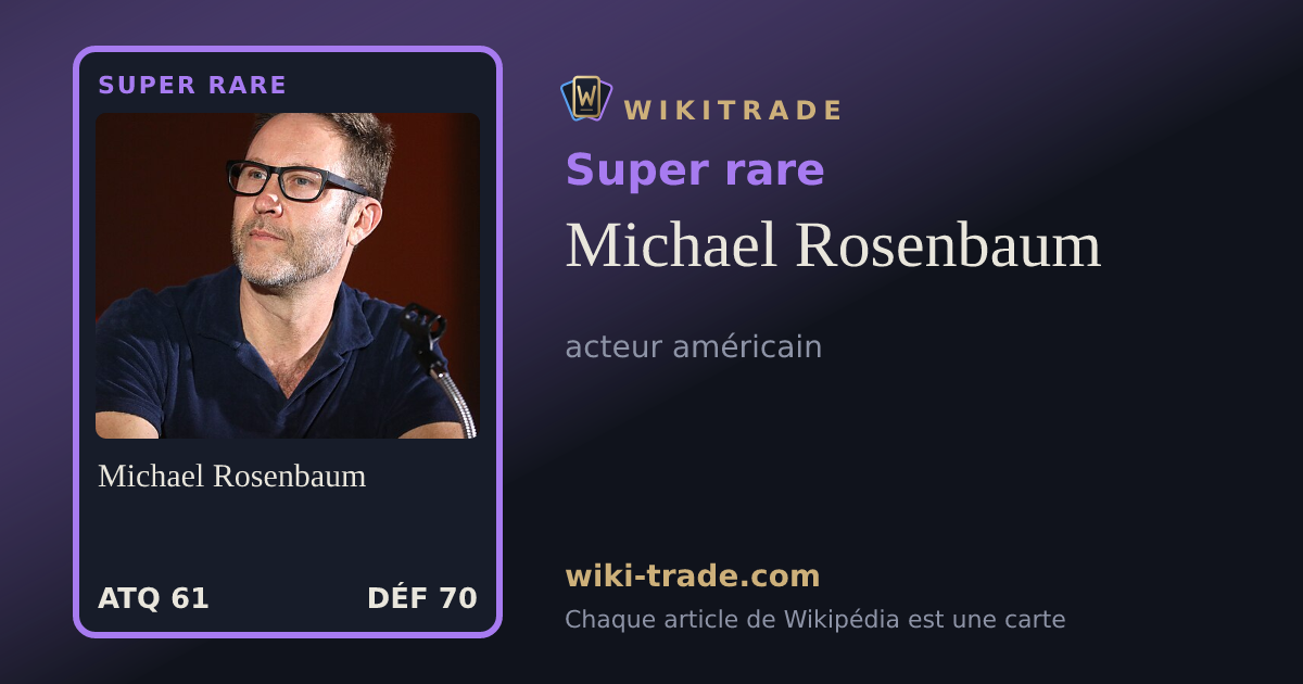 Michael Rosenbaum — carte Super rare
