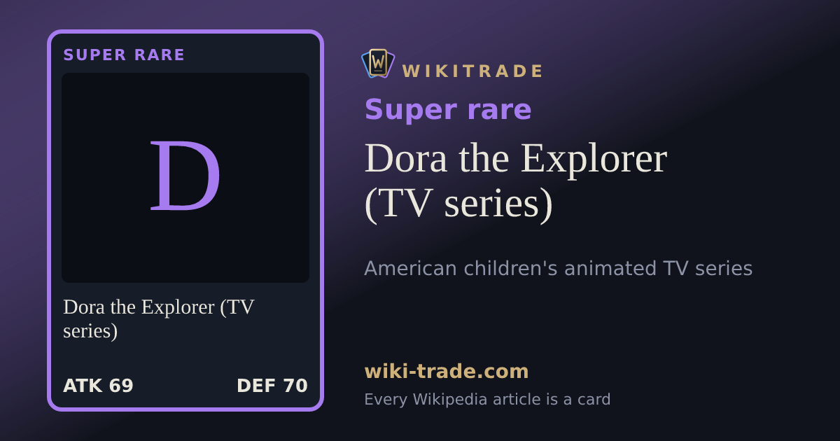 Dora the Explorer (TV series) — Super rare card