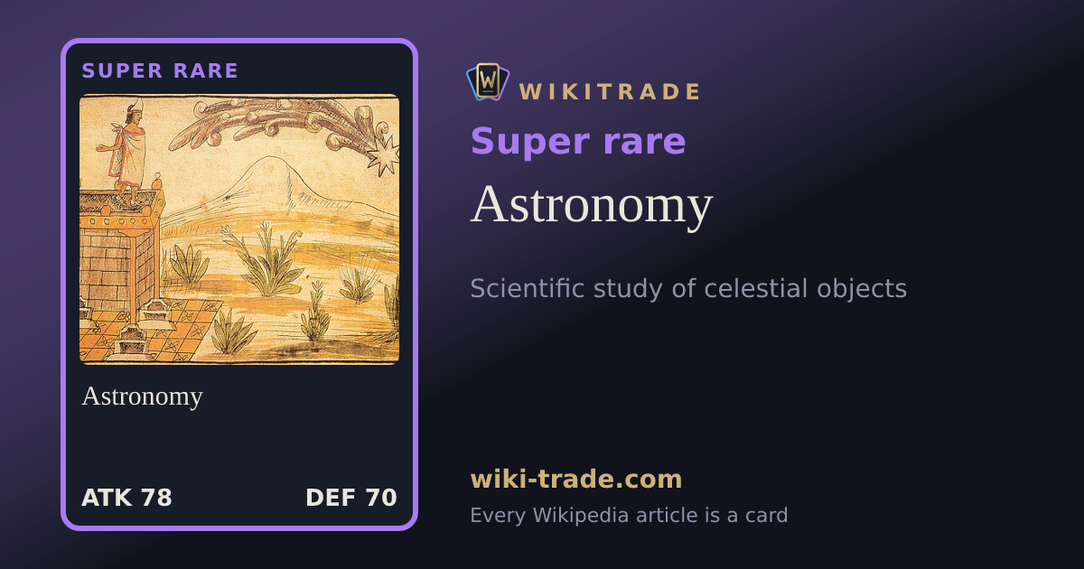 Astronomy — Super rare card