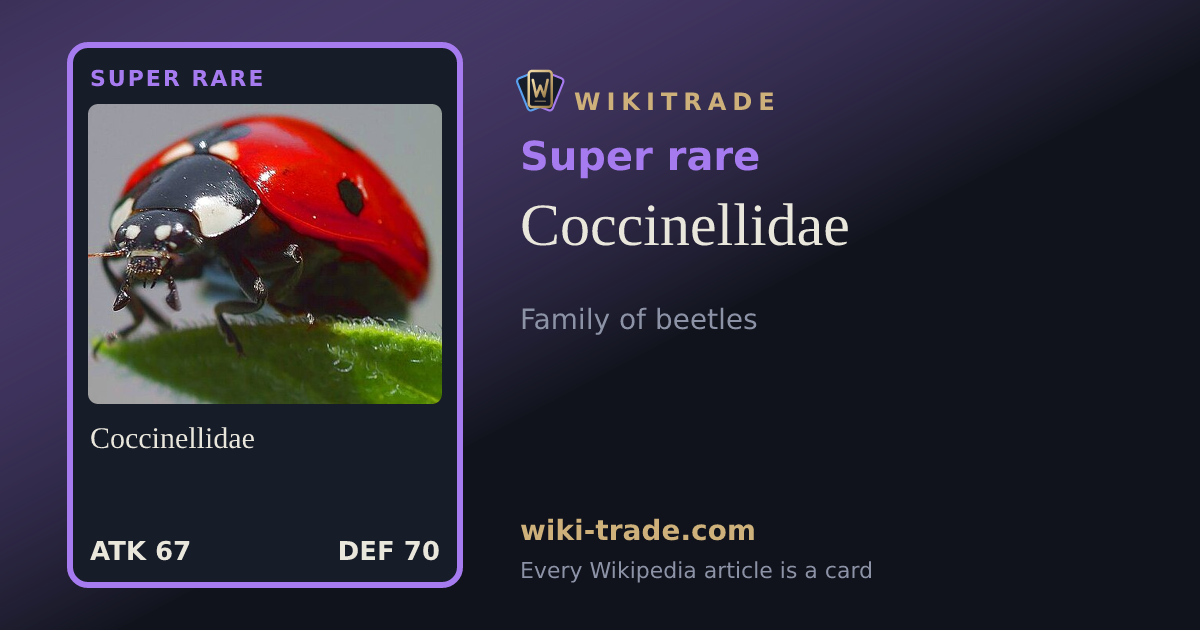 Coccinellidae — Super rare card