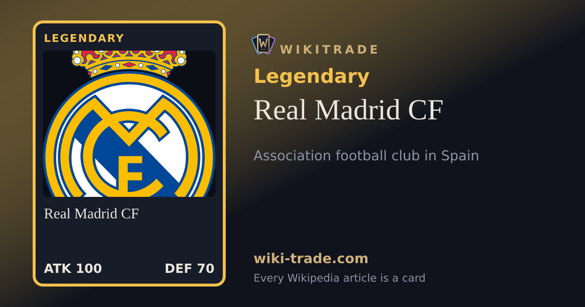 Real Madrid CF — Legendary card