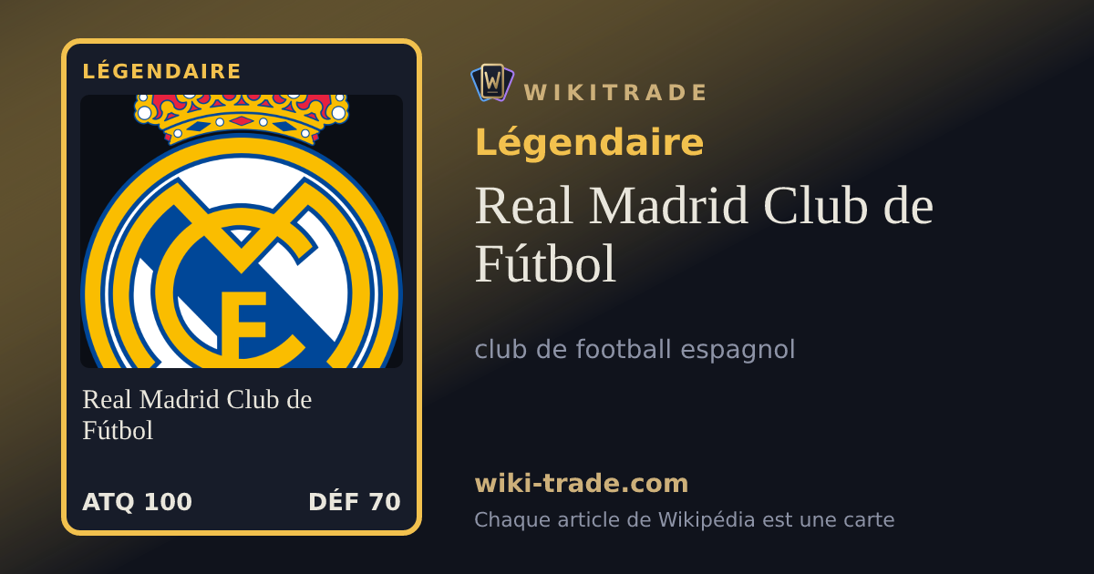 Real Madrid Club de Fútbol — carte Légendaire