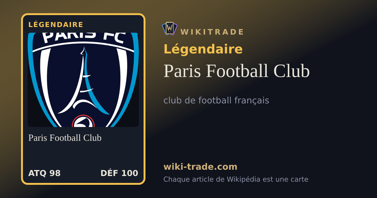 Paris Football Club — carte Légendaire