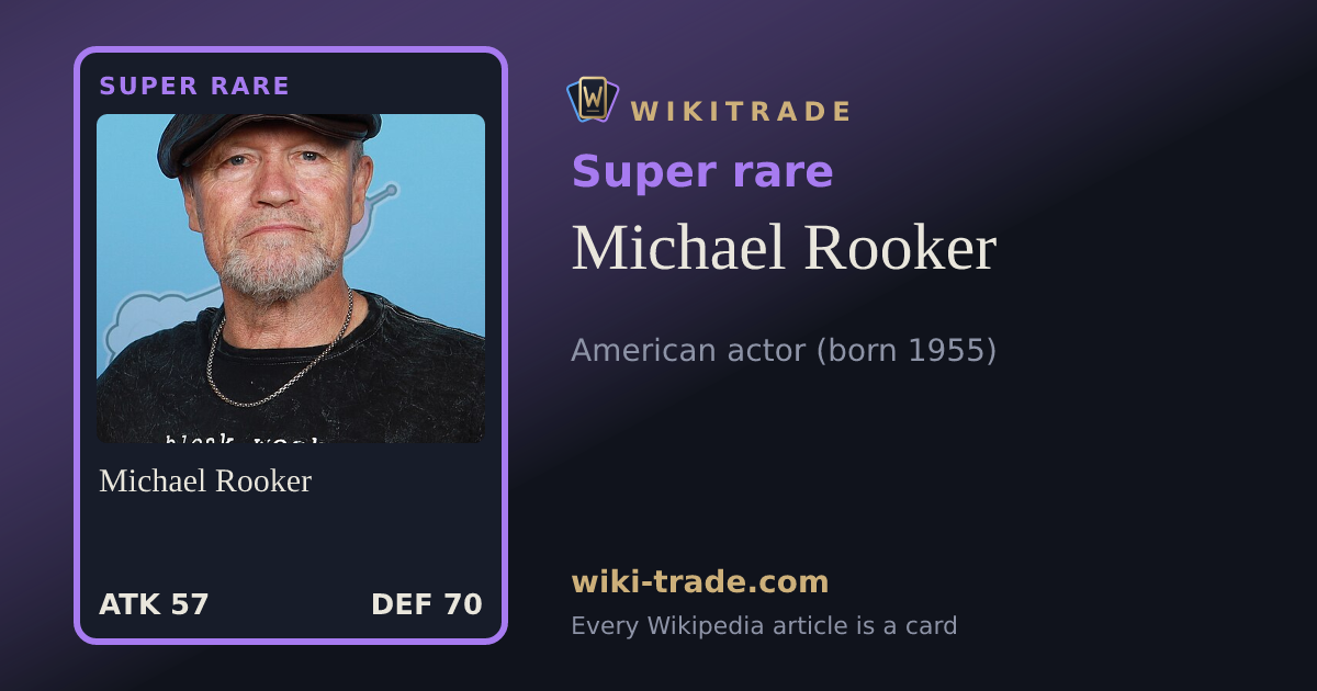 Michael Rooker — Super rare card