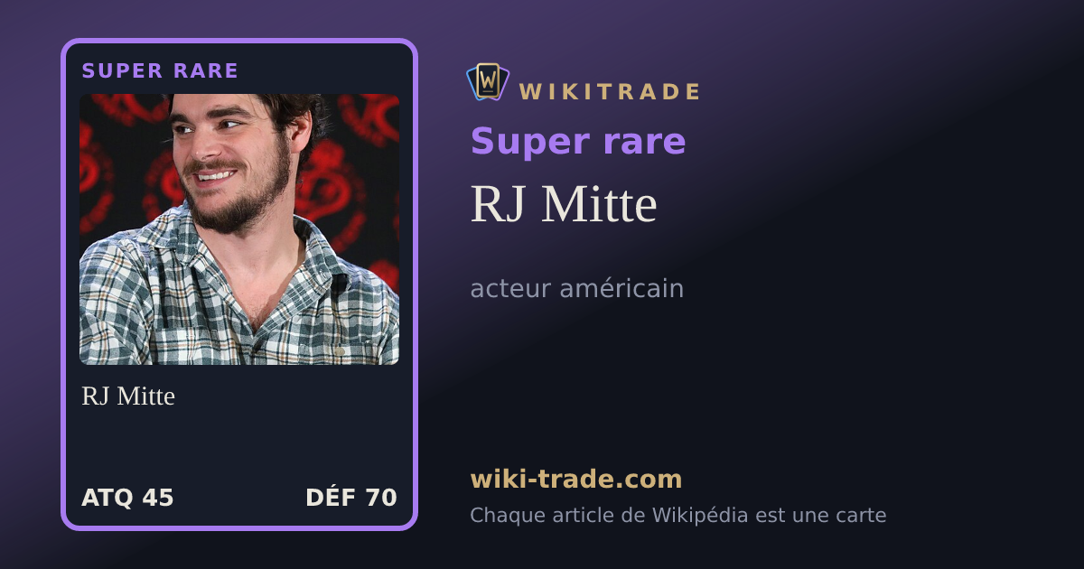 RJ Mitte — carte Super rare