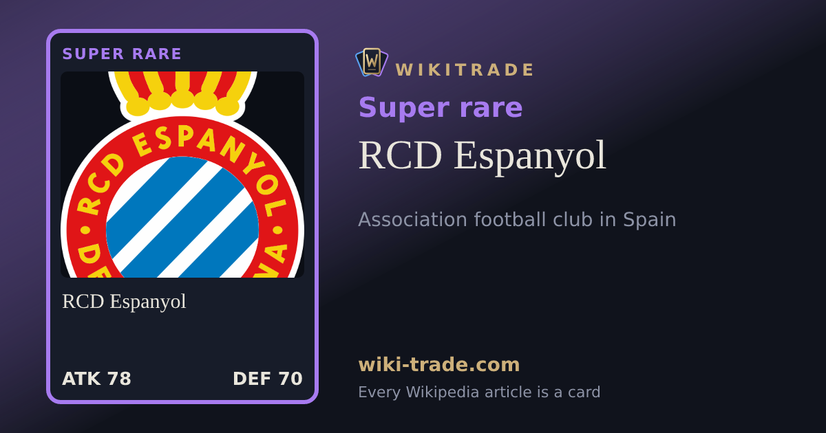 RCD Espanyol — Super rare card