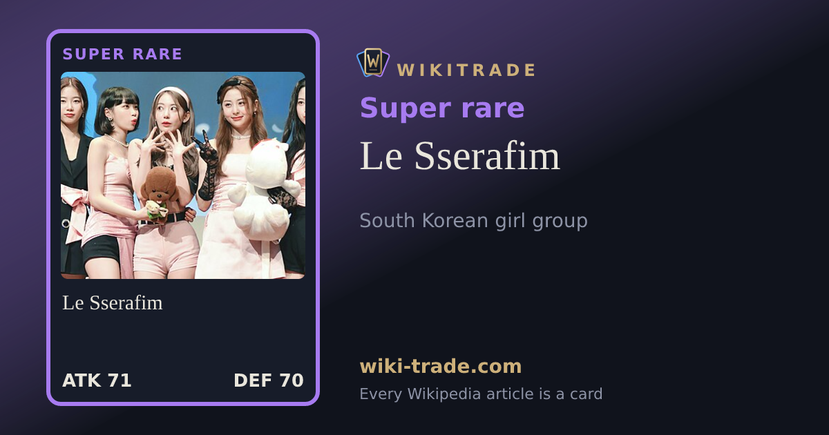 Le Sserafim — Super rare card