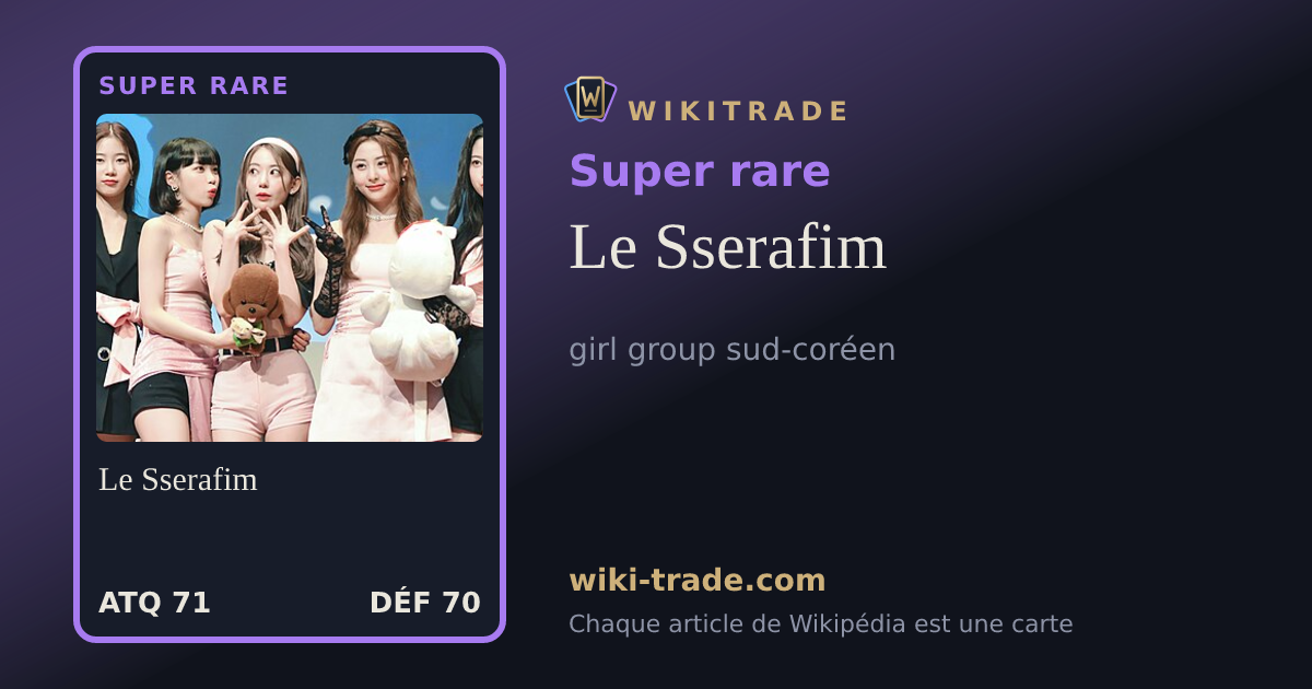 Le Sserafim — carte Super rare