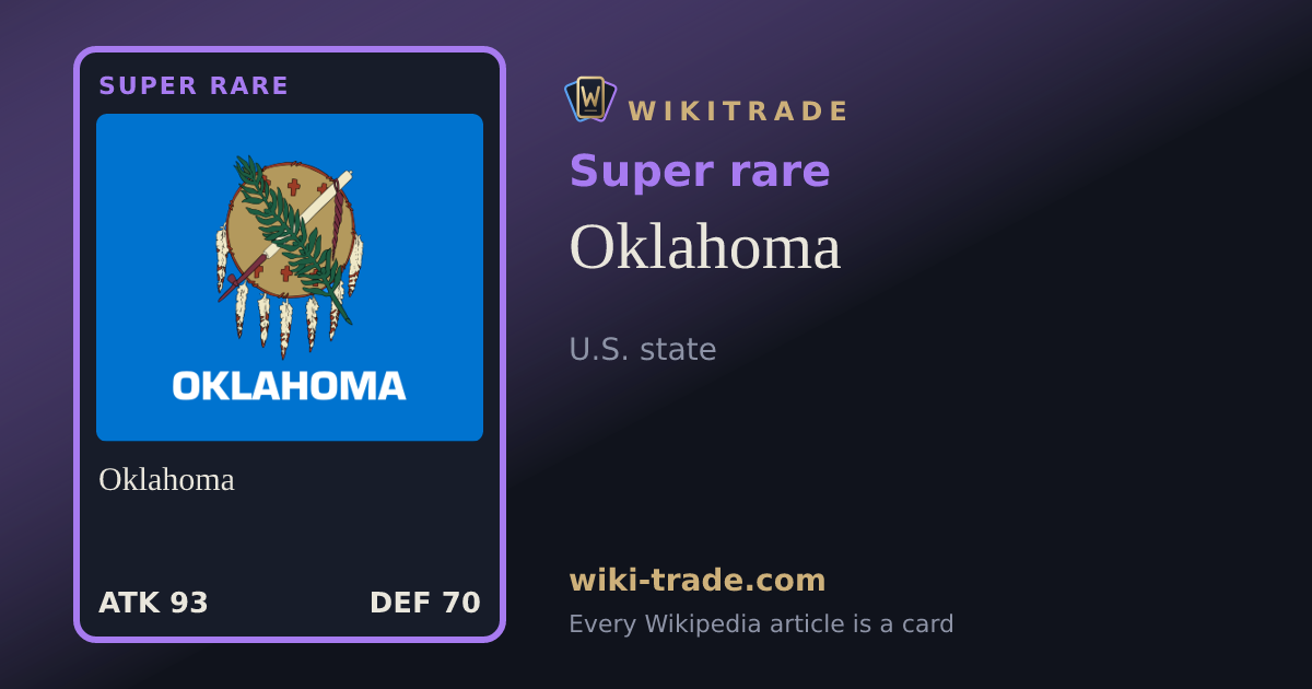 Oklahoma — Super rare card