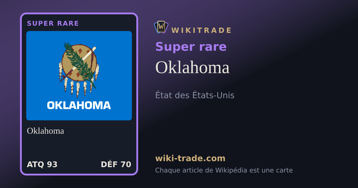 Oklahoma — carte Super rare