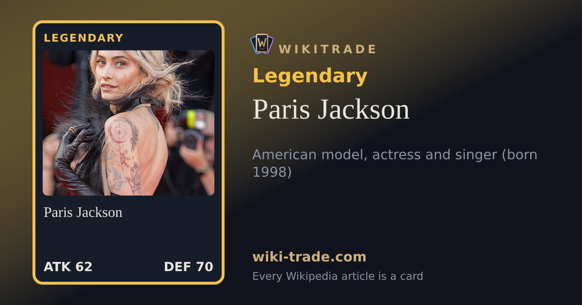 Paris Jackson — Legendary card