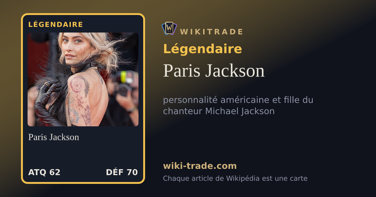 Paris Jackson — carte Légendaire