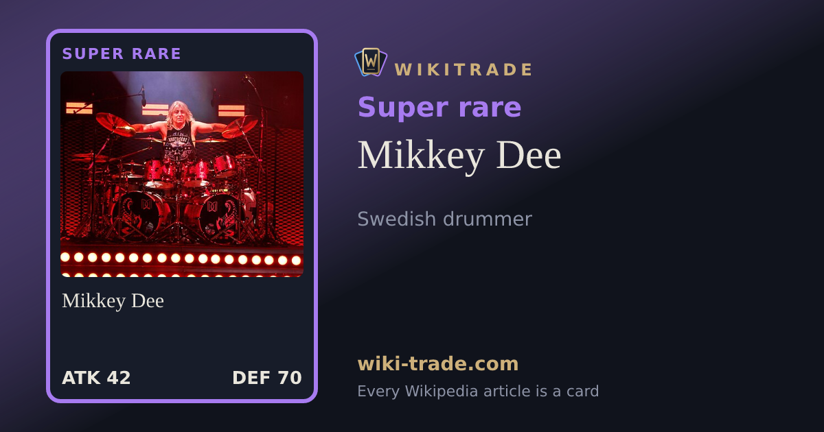 Mikkey Dee — Super rare card
