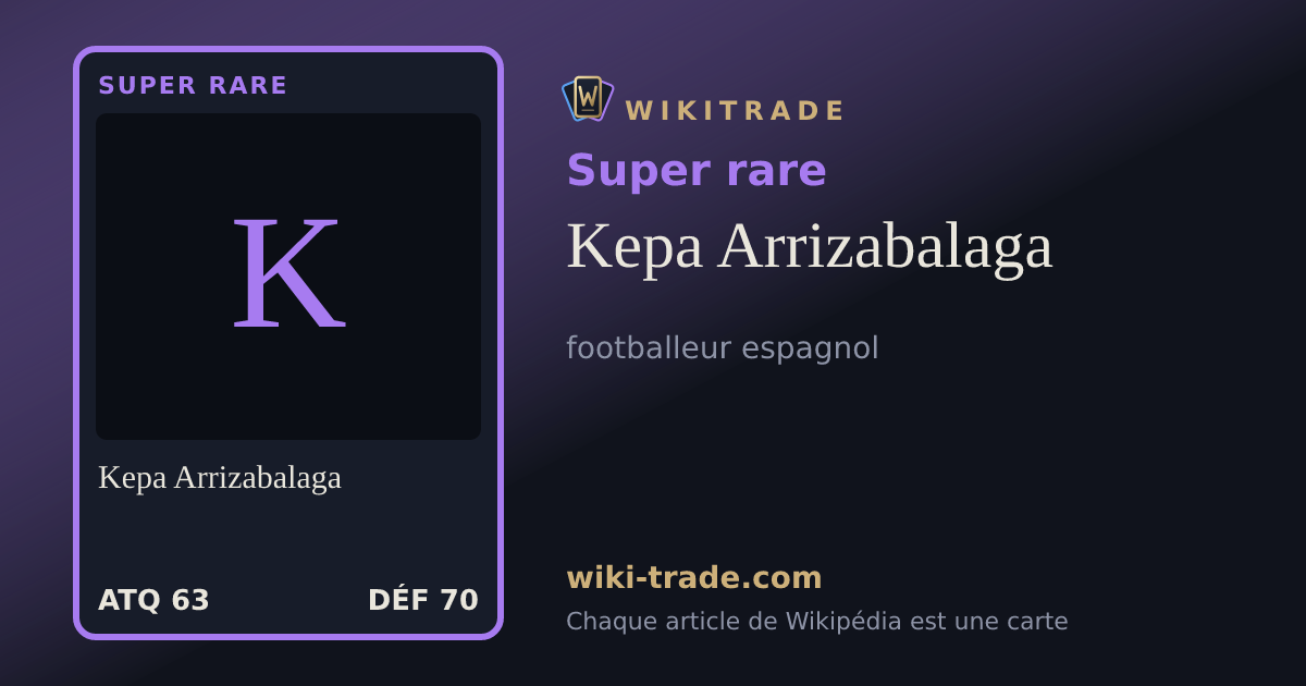Kepa Arrizabalaga — carte Super rare