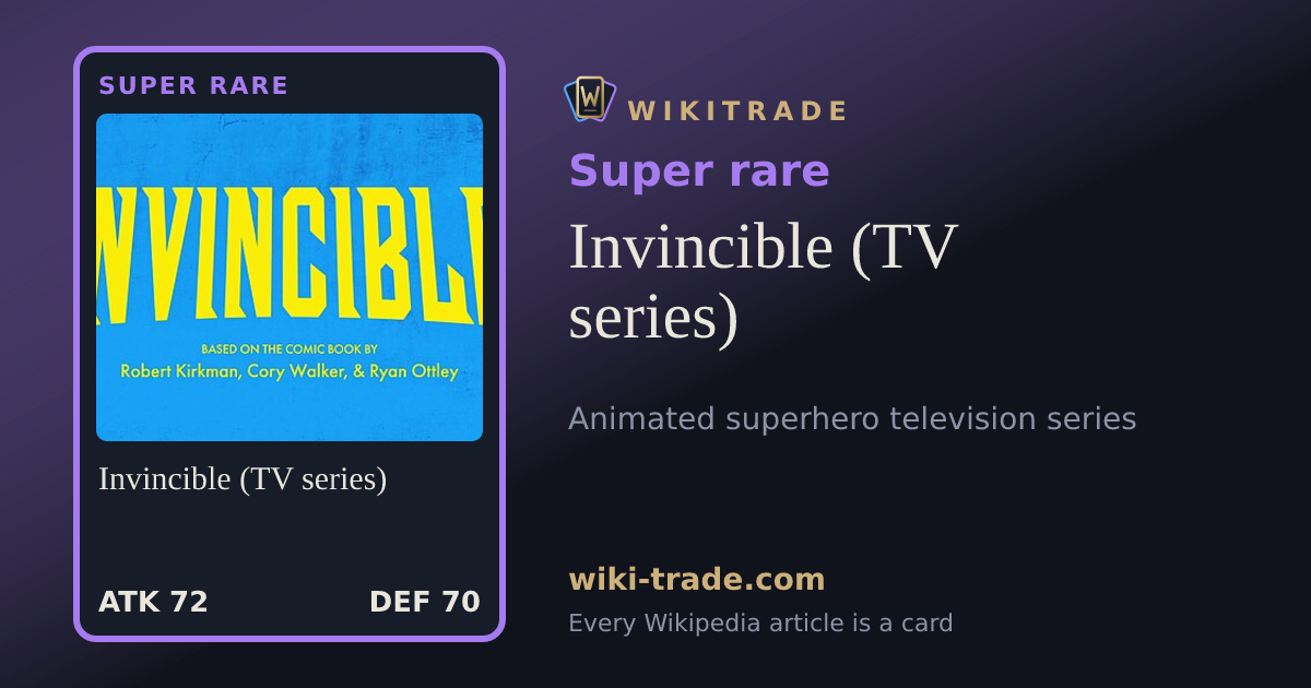Invincible (TV series) — Super rare card