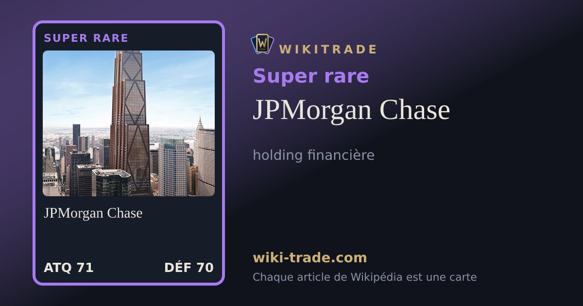 JPMorgan Chase — carte Super rare