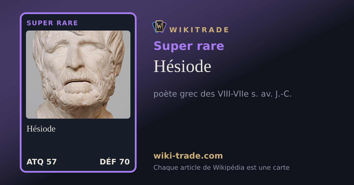 Hésiode — carte Super rare