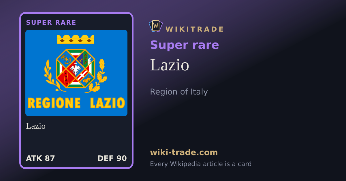 Lazio — Super rare card