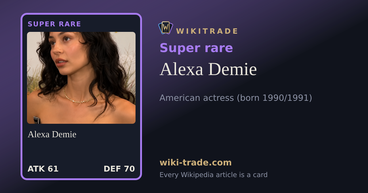 Alexa Demie — Super rare card