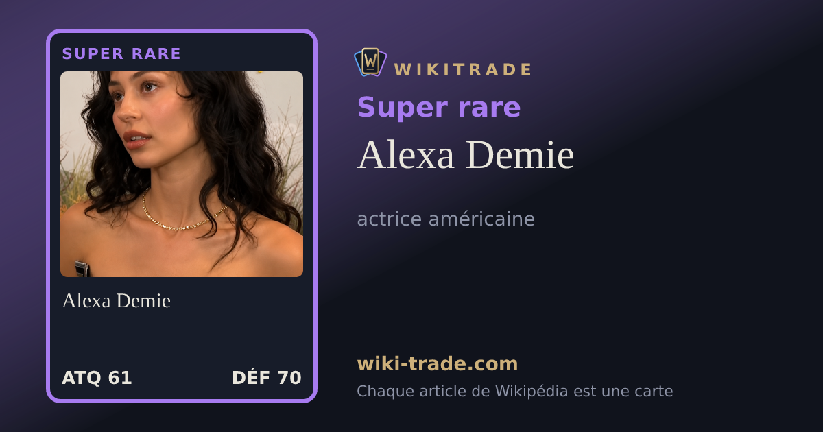 Alexa Demie — carte Super rare