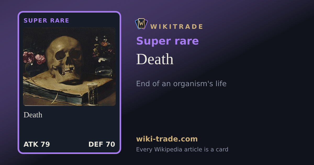 Death — Super rare card