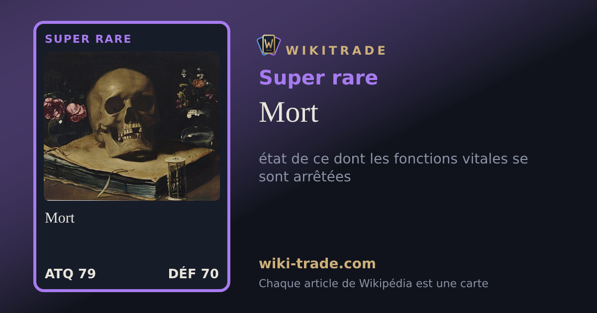 Mort — carte Super rare