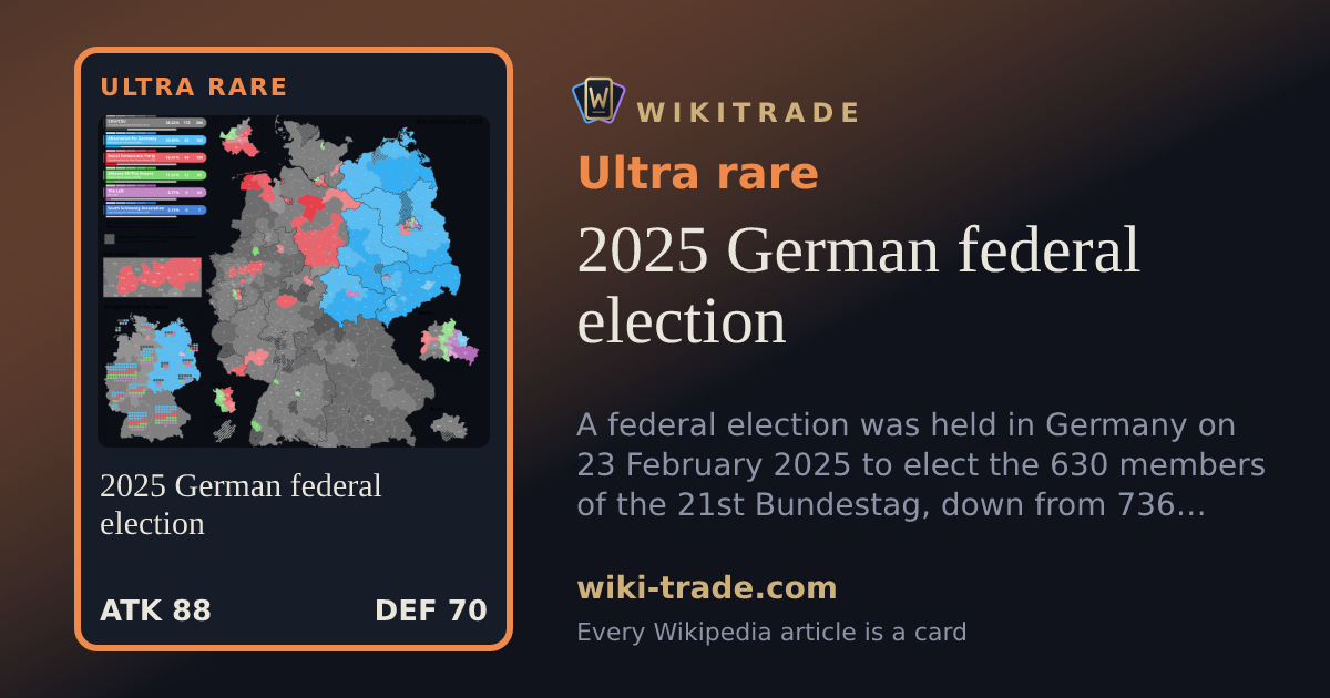 2025 German federal election — Ultra rare card