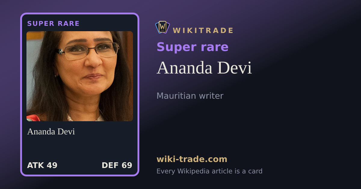 Ananda Devi — Super rare card