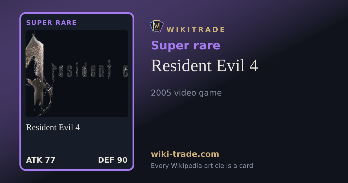 Resident Evil 4 — Super rare card