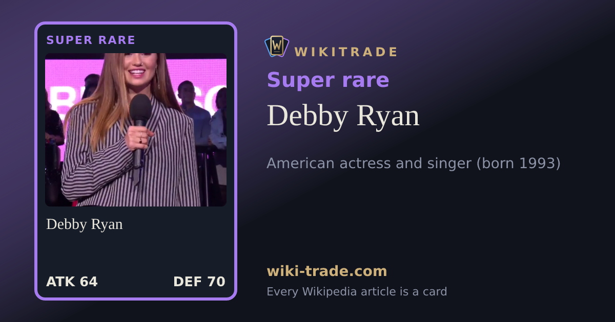 Debby Ryan — Super rare card
