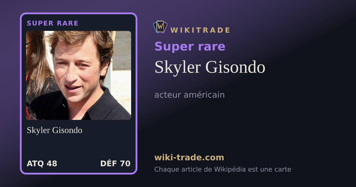 Skyler Gisondo — carte Super rare