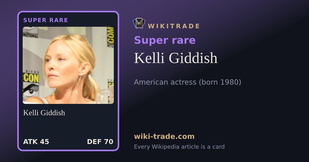 Kelli Giddish — Super rare card