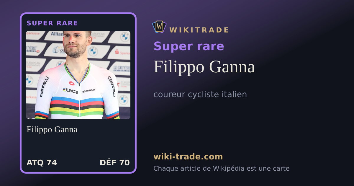 Filippo Ganna — carte Super rare
