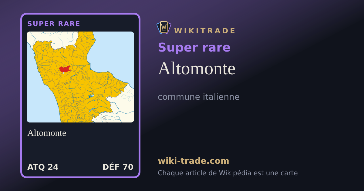 Altomonte — carte Super rare
