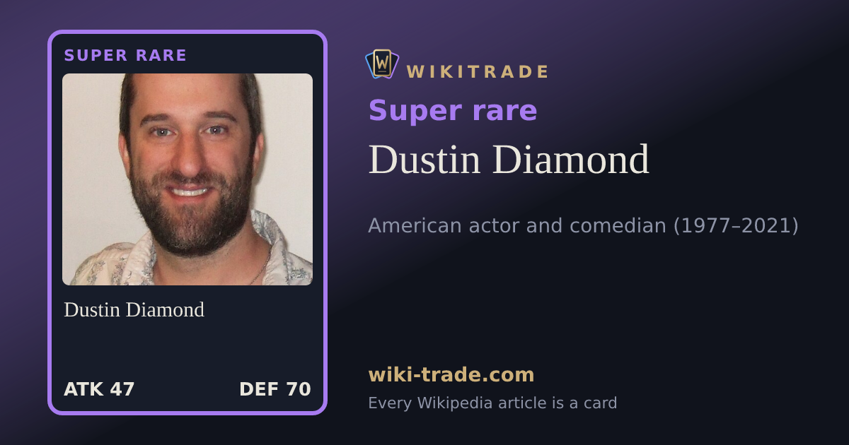 Dustin Diamond — Super rare card