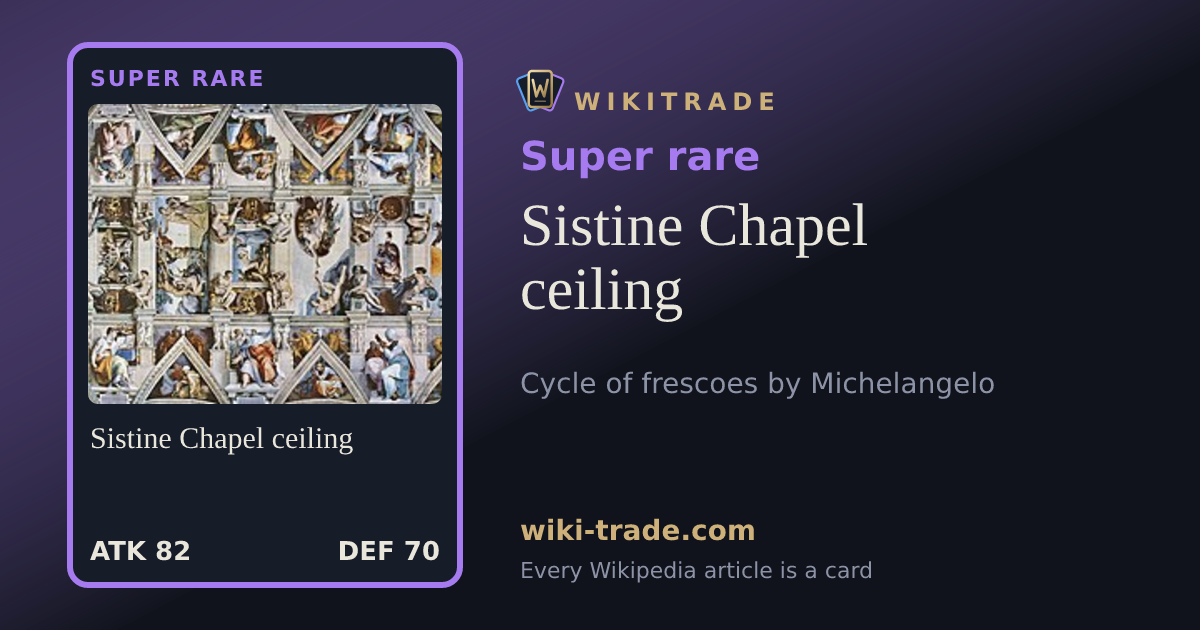 Sistine Chapel ceiling — Super rare card