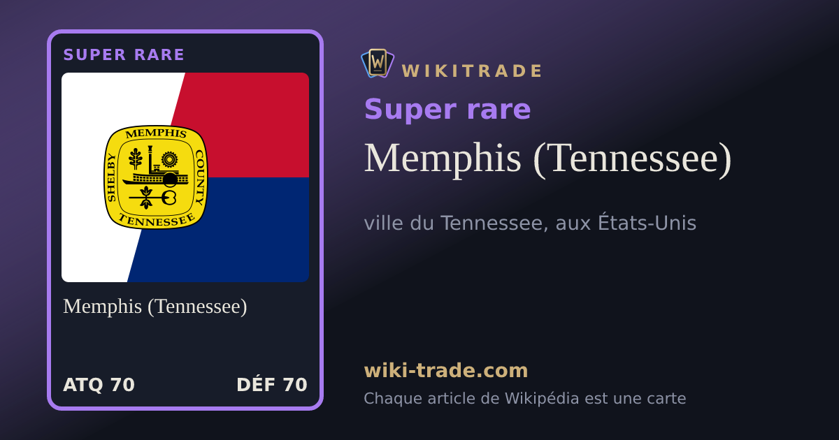 Memphis (Tennessee) — carte Super rare