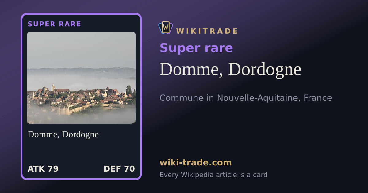 Domme, Dordogne — Super rare card