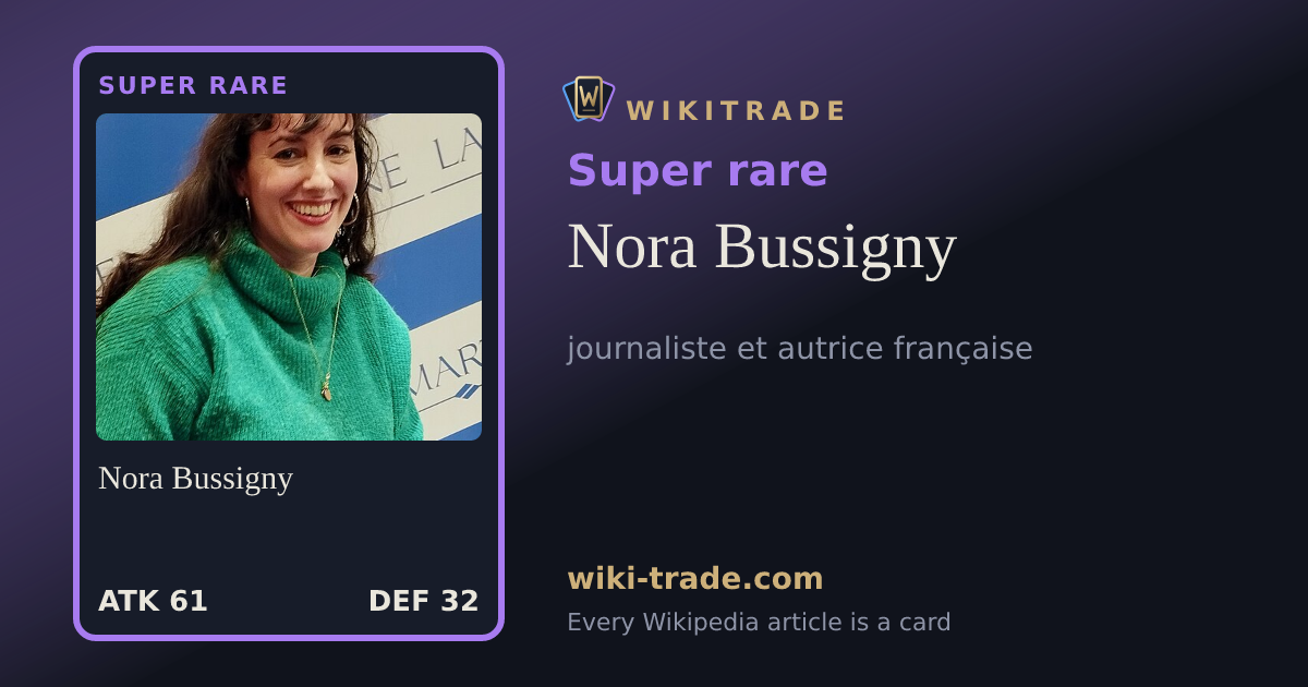 Nora Bussigny — Super rare card