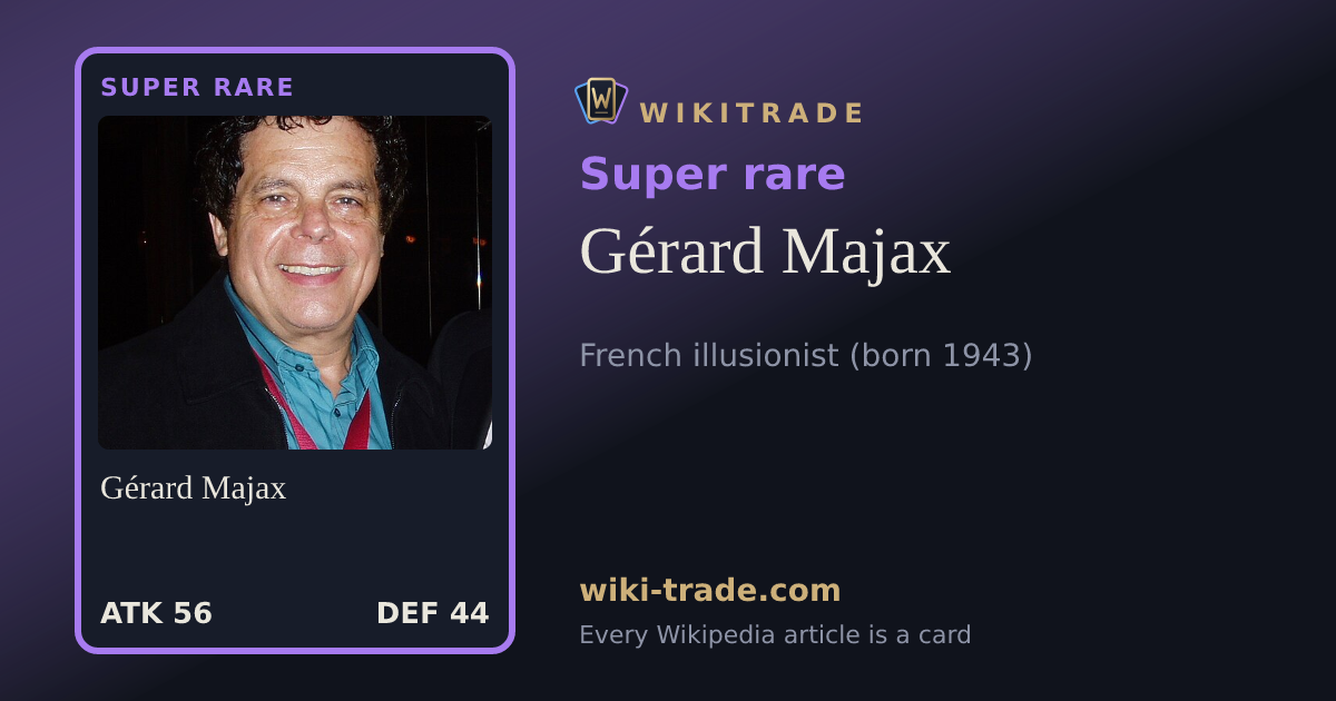 Gérard Majax — Super rare card