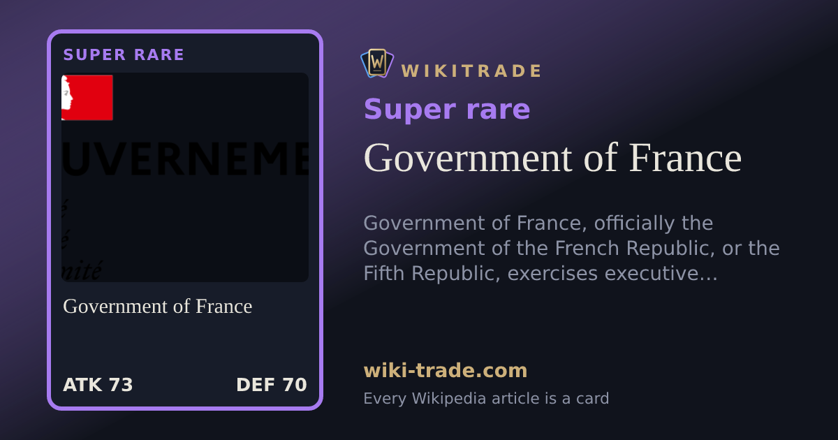 Government of France — Super rare card
